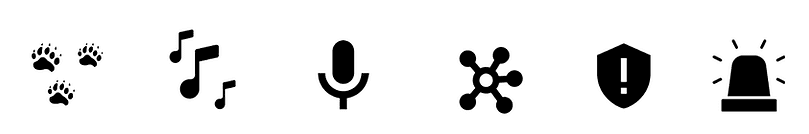 Sound classification icons